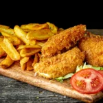 Rántott camembert sajt áfonyalekvárral